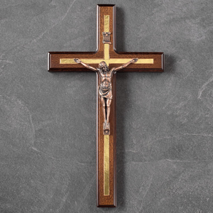 Croix murale crucifix faite à la main, croix en bois de Saint Benoît, décoration murale, crucifix catholique, cadeaux religieux, sacrement catholique - Product Image 4