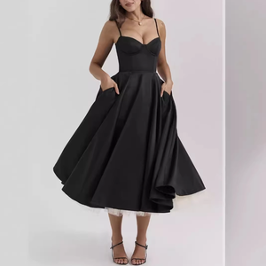 Nuevo <span class=keywords><strong>Vestido</strong></span> de <span class=keywords><strong>Princesa</strong></span> de Verano 2026, Estilo Europeo/Americano, de Alta Gama, Vintage, sin Cuello, con Malla Translúcida, Doble Capa, Talla 2XL - Product Image 4