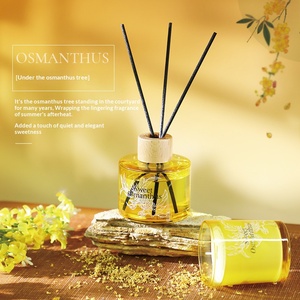 Chinese Style Osmanthus Scent Candle Gift Set <b>Reed</b> <b>Diffuser</b> Ornament Premium Home Car Fragrance <b>Diffuser</b> Kit <b>For</b> Indoor Decor - Product Image 4