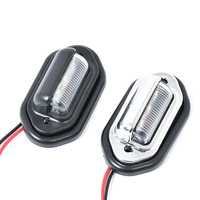 6 LED éclairage de plaque d'immatriculation de voiture pour SUV camion remorque Van Tag étape lampe ampoules blanches produits de voiture éclairage de plaque d'immatriculation