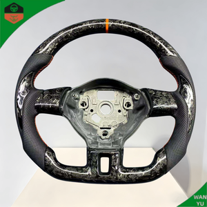 Pour <span class=keywords><strong>Caddy</strong></span> MK3, pièces automobiles, accessoires intérieurs <span class=keywords><strong>de</strong></span> voiture, volant <span class=keywords><strong>de</strong></span> <span class=keywords><strong>course</strong></span> personnalisé en fibre <span class=keywords><strong>de</strong></span> carbone véritable - Product Image 1