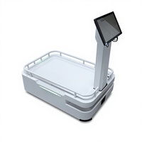 Robot de logistique d'entrepôt : capacité de charge utile de 120 kg, navigation laser AGV/AMR avec évitement visuel des obstacles