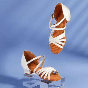 BX6001 Venta al por Mayor de Fábrica, Sandalias de Baile Latino con Punta Abierta para Mujer, Tacones de Satén Profesionales para Salsa, <span class=keywords><strong>Bachata</strong></span>, <span class=keywords><strong>Tango</strong></span> y Vals - Product Image 6