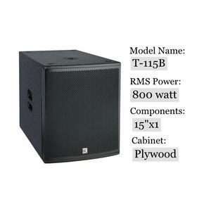 Subwoofer Individual de 15 Pulgadas, Sonido de Bajos Potente, Madera Contrachapada, Equipo de DJ, Sistema de Sonido para Conciertos, Equipo de Estudio de Audio - Product Image 2