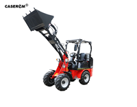 Chinesischer Hersteller 1,2 Tonnen Rein Elektrischer Mini-Lader 72V200Ah Batterie 4WD Kleiner Elektrischer Radlader