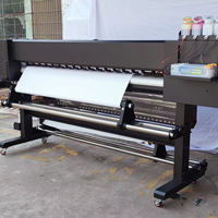 Nouvelle imprimante grand format semi-automatique à enroulement rapide, 1800 mm, double tête d'impression CMYK 4 couleurs pour têtes I3200 E1, à solvant écologique haute vitesse