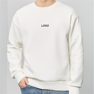 OEM suave hombre 100 algodón de gran tamaño personalizado bordado logotipo en blanco de gran tamaño de cuello redondo sudaderas con capucha para hombres - Product Image 1