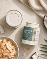 Emballage personnalisé en carton pour chips de noix de coco avec couvercle à vis en fer blanc pour snacks croustillants, noix et stockage d'aliments secs de qualité supérieure