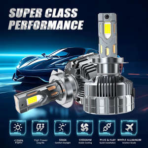 Auto Lighting Systems H7 H4 H11 9005 9006 Alta Potencia 500W 60000LM Coche Led Faros con seis tubos de cobre - Product Image 3