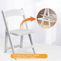 Chaises d'événement pliantes en bois massif pour extérieur, design moderne, rembourrées, écologiques, pour salon et fêtes de mariage - Vente en gros