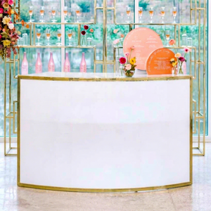 Modern Style Half Moon Shape <b>Bar</b> Counter Furniture For Home - Product Image 1