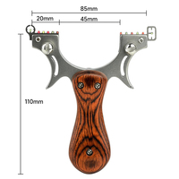 Slingshot en métal pour tir de précision sur cible avec catapulte de chasse à triple cible