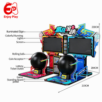 Máquina de Juego Arcade de Bolas Rodantes, Gran Venta, 2 Jugadores, Funciona con Monedas, Pantalla de 42 Pulgadas, Fitness Deportivo para Centros Comerciales, FEC, OEM
