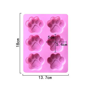<span class=keywords><strong>Molde</strong></span> <span class=keywords><strong>de</strong></span> jabón hecho a mano con huellas <span class=keywords><strong>de</strong></span> perros pequeños al por mayor, <span class=keywords><strong>molde</strong></span> <span class=keywords><strong>de</strong></span> pastel <span class=keywords><strong>de</strong></span> silicona resistente a altas temperaturas con 6 garras <span class=keywords><strong>de</strong></span> gato - Product Image 5