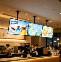 Panneau de menu LED magnétique pour restaurant, haute luminosité, boîte à lumière mince pour café, salon de thé