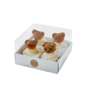 Caja para postres de cuatro/seis compartimentos, caja para pasteles de seis compartimentos, caja para mousse y muffins de nueve compartimentos, caja de embalaje de papel para vasos. - Product Image 5