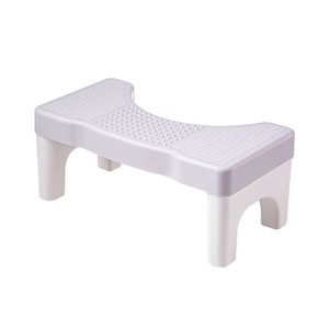 Toilet Stool Non Slip Plastic <b>Footrest</b> 40x22x17 Cm For Bathroom Use - Product Image 5