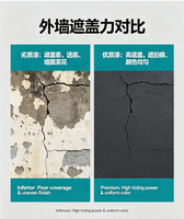 Pistolet de pulvérisation de revêtement liquide acrylique AO HUA pour application par pulvérisation et rouleau dans le bâtiment