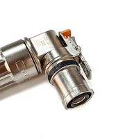 Connecteurs de batterie haute tension électriques rotatifs 50mm Prise HVIL 200A et prise à angle droit à 90 degrés