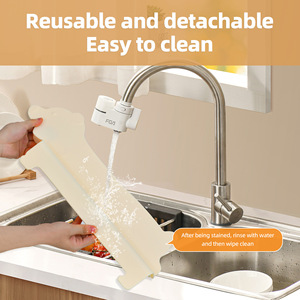 Penjualan terlaris silikon tahan lama dapur wastafel penjaga Mat ramah lingkungan keran wastafel cipratan air papan Baffle percikan air percikan Pad alat - Product Image 6
