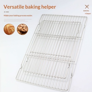 Rejilla de Acero Inoxidable para Parrilla de Barbacoa, Rejilla Multifuncional para Hornear, Enfriar y Escurrir, <span class=keywords><strong>Malla</strong></span> para Parrilla de Barbacoa - Product Image 4