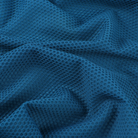 Tissu de sport respirant en polyamide extensible 4 directions, maille texturée nid d'abeille en nylon pour soutien-gorge de course