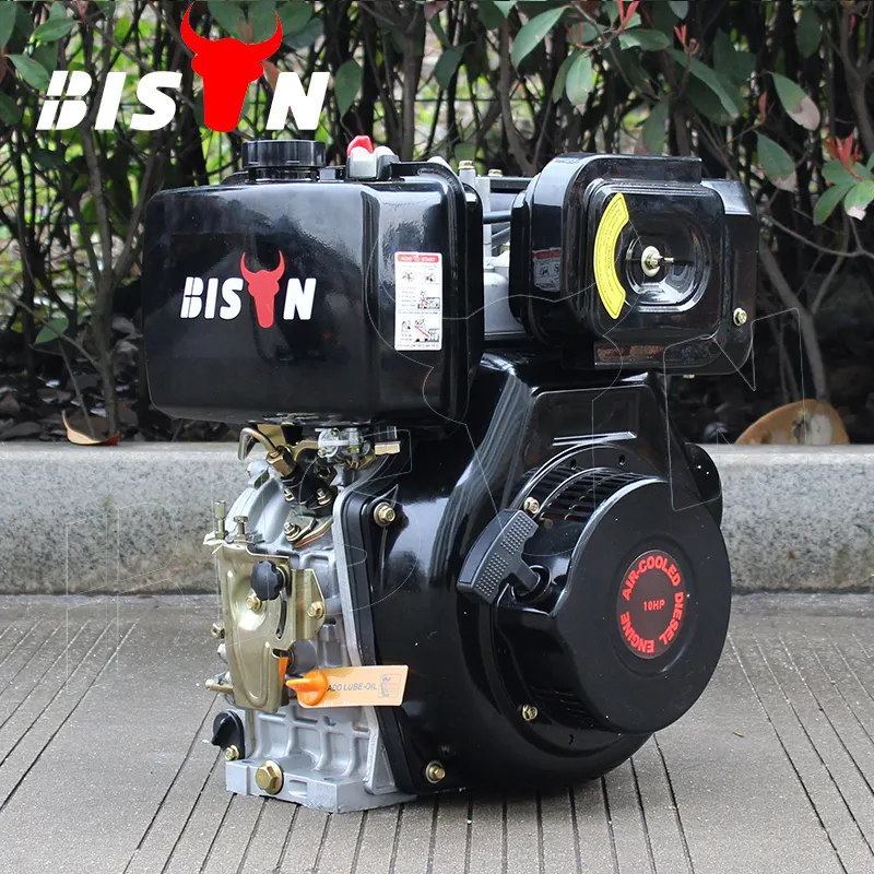 BISON(CHINA) Luftgekühlter 10-PS-Dieselmotor 186Fe Diesel Modell 186F 12-PS-Motormotor