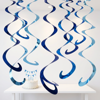 Xieli Vietnam 20 pièces Guirlandes en spirale en PVC de qualité supérieure, durables, pour décorations suspendues de fête d'anniversaire