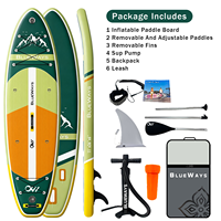 Planche de paddle gonflable alpine en gros 335x91x15cm, 36 pouces de large, capacité de 397lbs, kit DWF, usine OEM CE BSCI