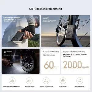 Nouvelle pompe à air portable <span class=keywords><strong>Xiaomi</strong></span> Mijia MJBXCQBQW, gonflage rapide en 60 secondes |   Fournisseur distributeur en gros <span class=keywords><strong>Xiaomi</strong></span> - Product Image 5