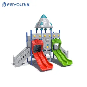 Rừng chalet loạt Slide trẻ em sân chơi Thiết bị vui chơi giải trí công viên với bên ngoài trò chơi