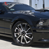Jantes forgées personnalisées de 20, 22 et 24 pouces, 5x115, noires, usinées, directionnelles, pour Dodge Charger, Challenger, Chrysler 300, voitures de luxe