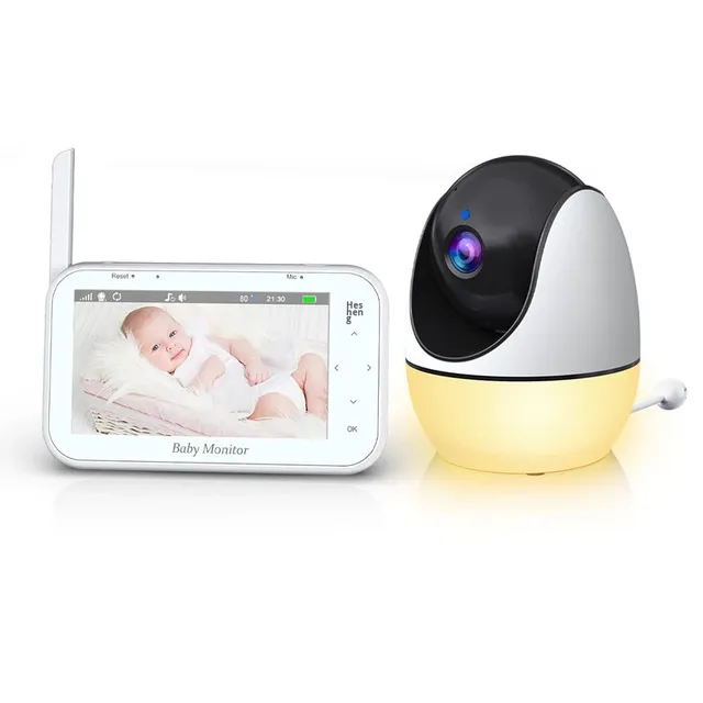 4.3-inch Light Baby Monitor ABS & Plastic ABM200S Infrared Vision Cry Detection Intercom Caregiver Device Non-Waterproof HZXM041