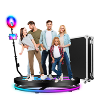 Station de partage portable magique pour mariage, photomaton rotatif instantané, boîte de photomaton avec caméra 360°