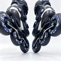 Patins à roulettes en fibre de carbone pour adultes, quatre roues, cadre en aluminium CNC, roulements ABEC, slalom, freestyle, patins à roulettes récréatifs