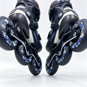 Patins à roulettes en fibre de carbone pour adultes, quatre roues, cadre en aluminium CNC, roulements ABEC, slalom, freestyle, patins à roulettes récréatifs - Product Image 3