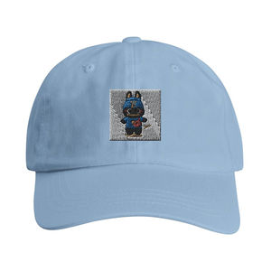 Cappellini per papà in saia di cotone ispirati a Labubu eleganti con Design a basso profilo - Product Image 1