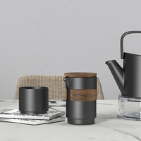 DHPO – Théière en céramique personnalisée de haute qualité, écologique, portable, service à thé de luxe pour une personne, idéal pour la maison, le bureau, le camping, vente en gros, accessoire à thé