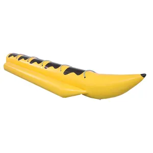 Maravilhoso barco de banana inflável para 10 pessoas, equipamento esportivo escolar inflável em PVC para peixes voadores de 12 pessoas