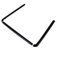 Cubiertas de Riel de Caja Negras Texturizadas para Amarok 2009-2022, Accesorios para VW Amarok 2009, Marca Amarok