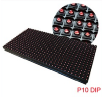 Al Aire Libre P10 DIP/Módulo de un solo color P10 Módulo de panel LED Señalizaciones Pantalla de tráfico Banner Pantalla LED