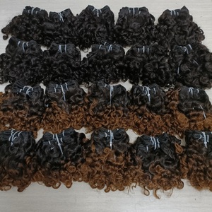 Promotion Letsfly 2,2$ 10 pouces Rose Curly Color 1B30 #   Extensions de cheveux 100% naturels, noirs, qualité 9A Remy, cheveux brésiliens disponibles - Product Image 5