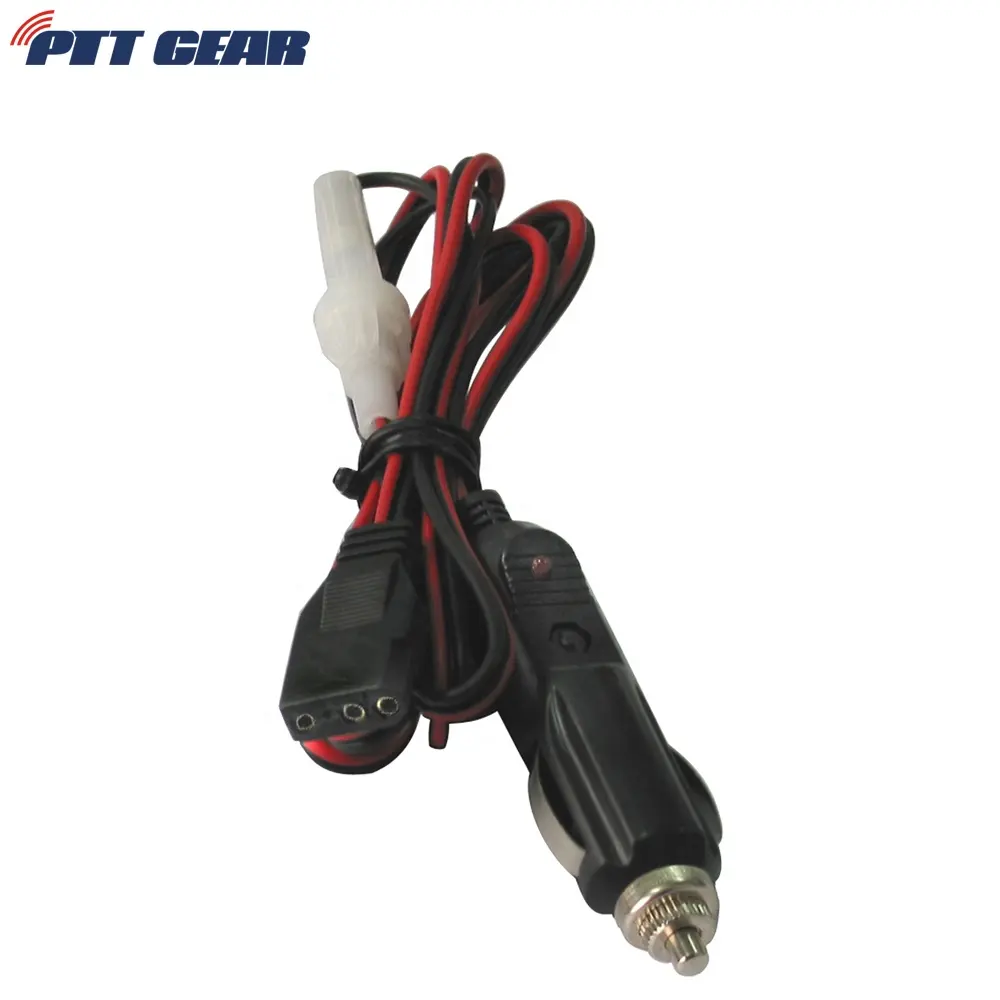 Cb Radio Power Cord 2-Wire 15A 3-Pin CB Power Cord with 12V Cigarette Lighter Plug