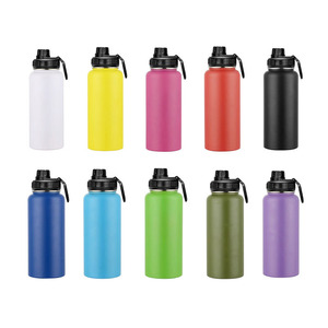 32oz Portable Fitness Free Sip <b>Drinking</b> Bottle 25oz Double Wall Metal <b>Hot</b> Water <b>Flasks</b> Vacuum Thermos with Handle - Product Image 2