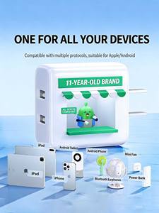 Chargeur rapide UGREEN 20W double port USB-C et USB-A pour iPhone 17 Pro Max et appareils Android avec prise pliable - Product Image 6