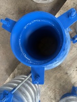 Personnalisé  Joint d'expansion métallique pour pipeline, Peacock  Bride et attache peintes en bleu  Structure de protection des poteaux