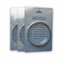MD3718 Zhexin Grade Industriel 180 #   Lame de scie à ruban diamantée au laser 37" x 1/8" en acier inoxydable pressé à chaud, revêtement diamanté 360 Melt, OEM