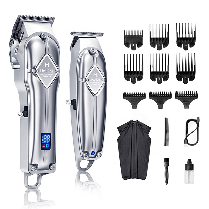 Limурал LM K11S I11 Cortador De Barba Cortadora, Cortapelos с кабелем и зажимом для Hombre Professional Maquinas