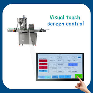 Máquina de llenado automática con bomba de pistón para líquidos viscosos, mermeladas, cosméticos, cremas corporales y pastas en tarros y botellas - Product Image 4