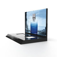 Produit haut de gamme Glorifier unité comptoir cosmétique parfum luxe huile présentoir bouteille acrylique transparent Glorifier avec affiche